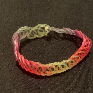 Vintage Rainbow Stretchy Tattoo Bracelet or Choker
